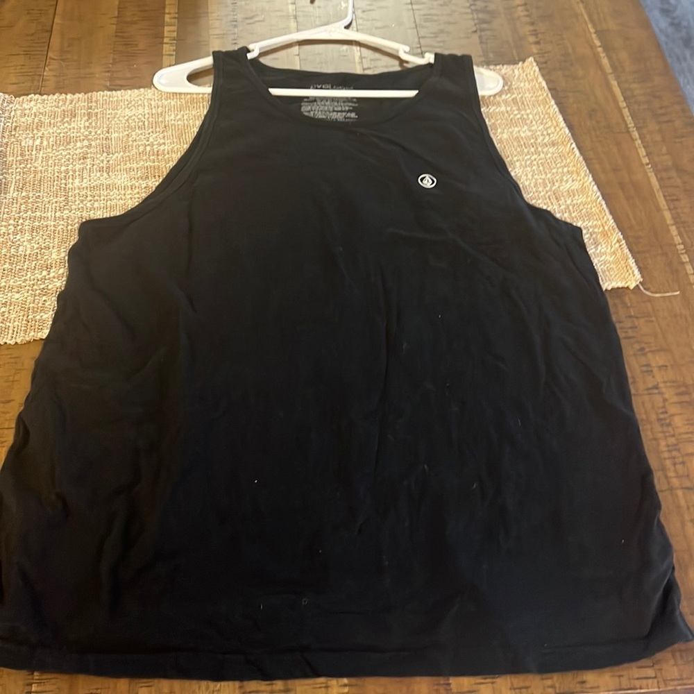 Mens Volcom XLarge  Black Logo Tank Top